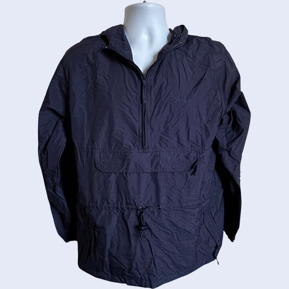 L.L.Bean M Gorpcore Hooded Anorak Blue Regular